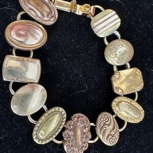 Aten Vintage mixed metals Bracelet with Unique Design Elements